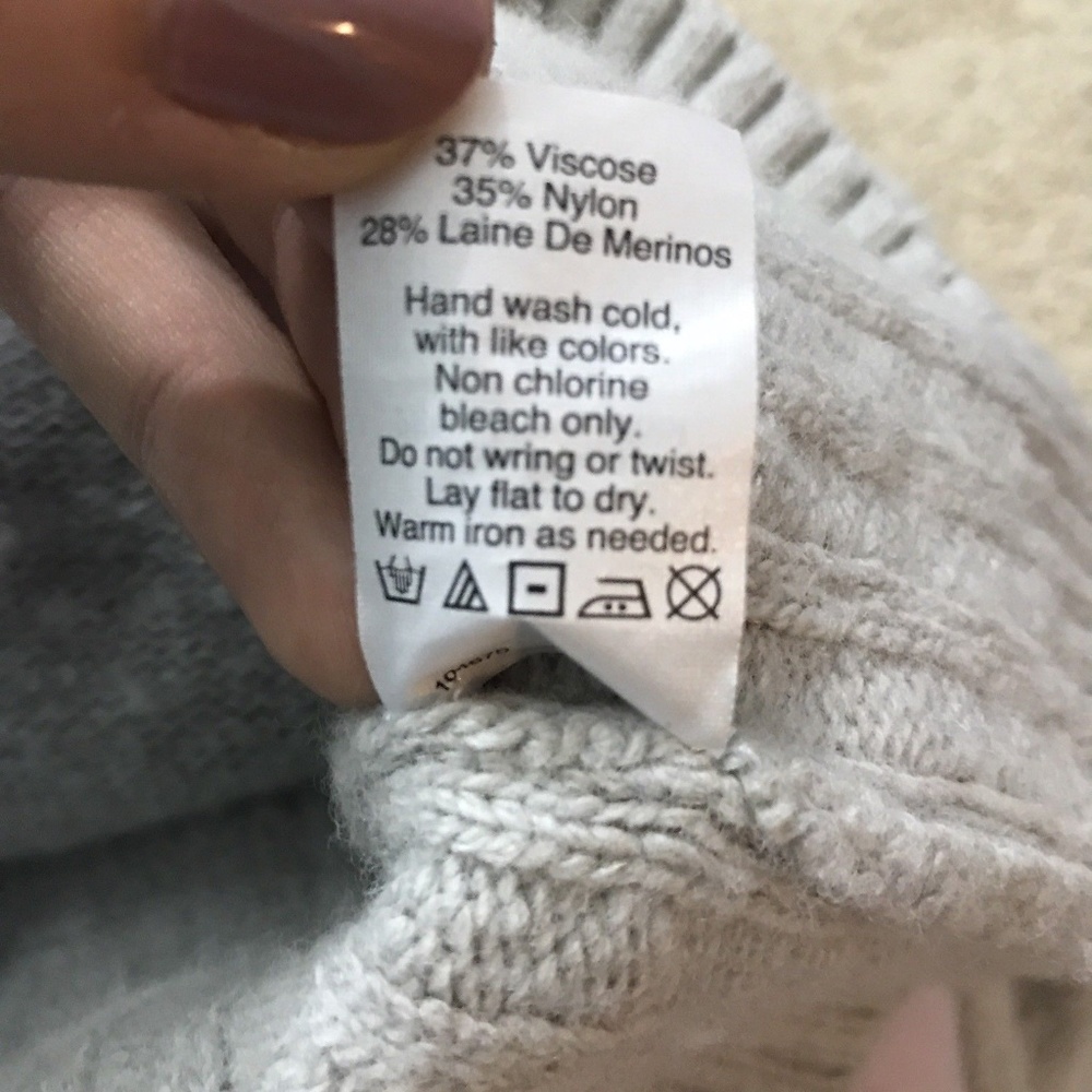  4/$20 SALE! J Crew Merino Wool Raglan Sweater - Picture 6 of 6